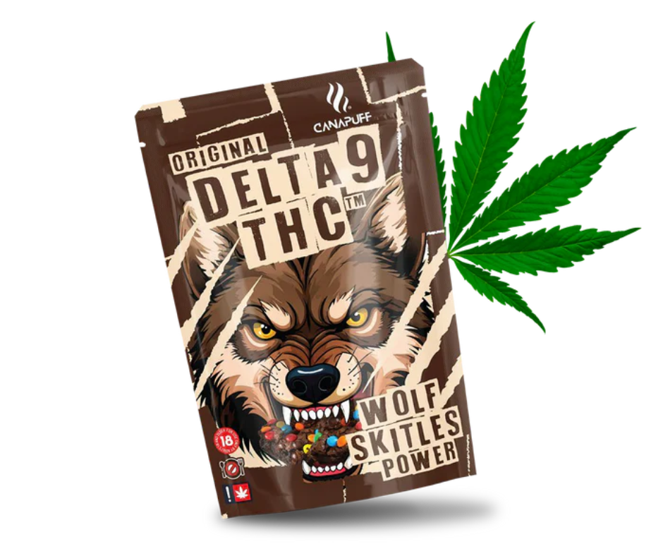 Brownie 150mg Delta 9 THC - Canapuff - Wolf Skittles Power