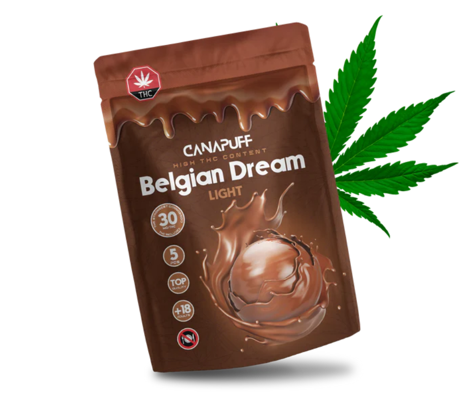 Bonbon chocolat au lait 30mg Delta 9 THC - Canapuff