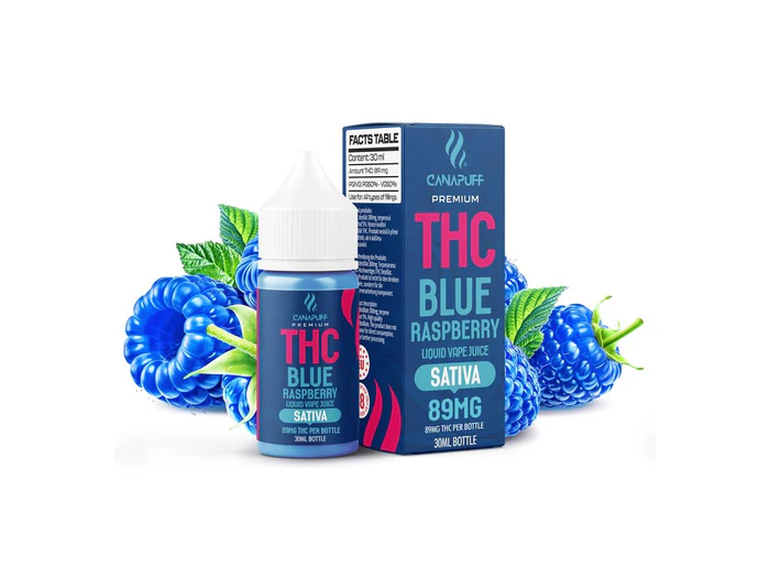 E-liquide THC 89mg - Blue Raspberry - 30ml