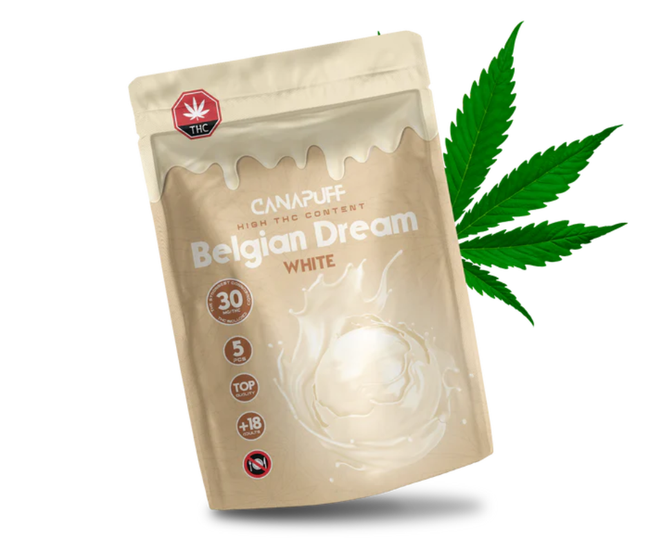 White Chocolate Bonbon 30mg Delta 9 THC - Canapuff