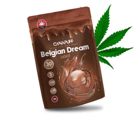 Bonbon chocolat au lait 30mg Delta 9 THC - Canapuff
