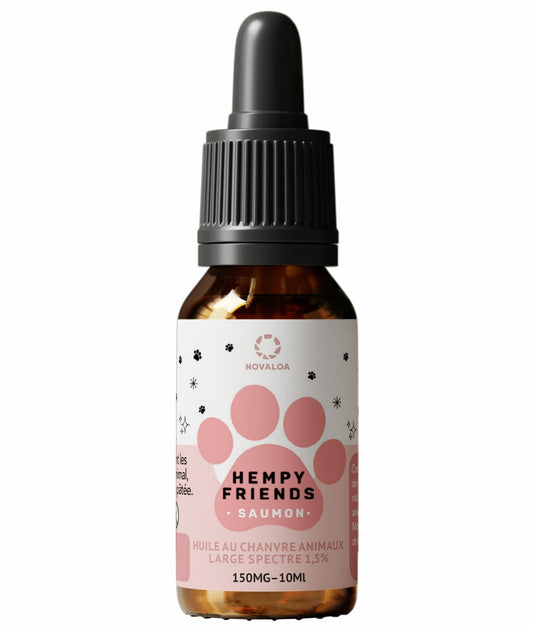 HUILE CBD pour Chiens & Chats 1,5% saumon