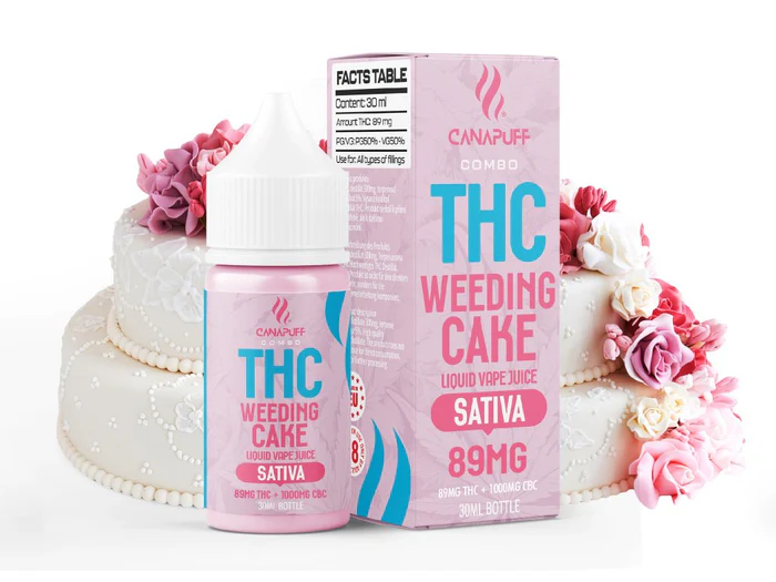 E-liquide THC 89mg THC/1000mg CBC - Weeding Cake - 30ml