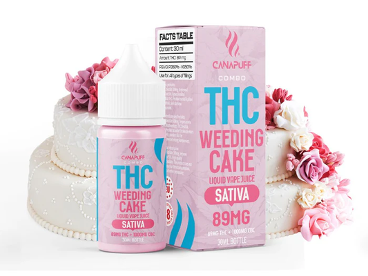 E-liquide THC 89mg THC/1000mg CBC - Weeding Cake - 30ml